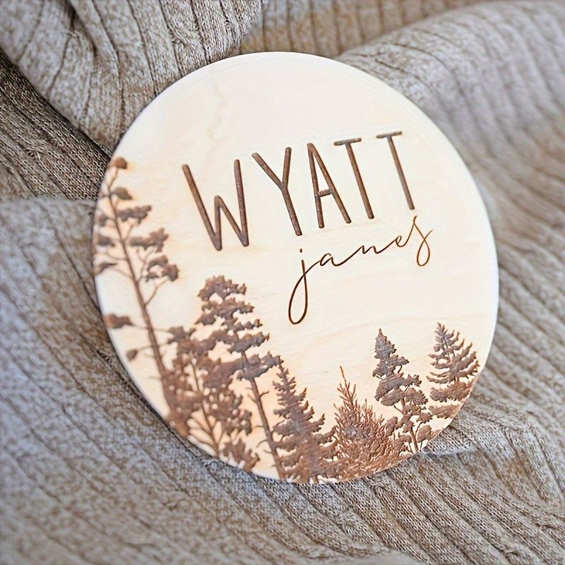 Wooden Tree Design Bulletin Board with Name Space for Room Decor