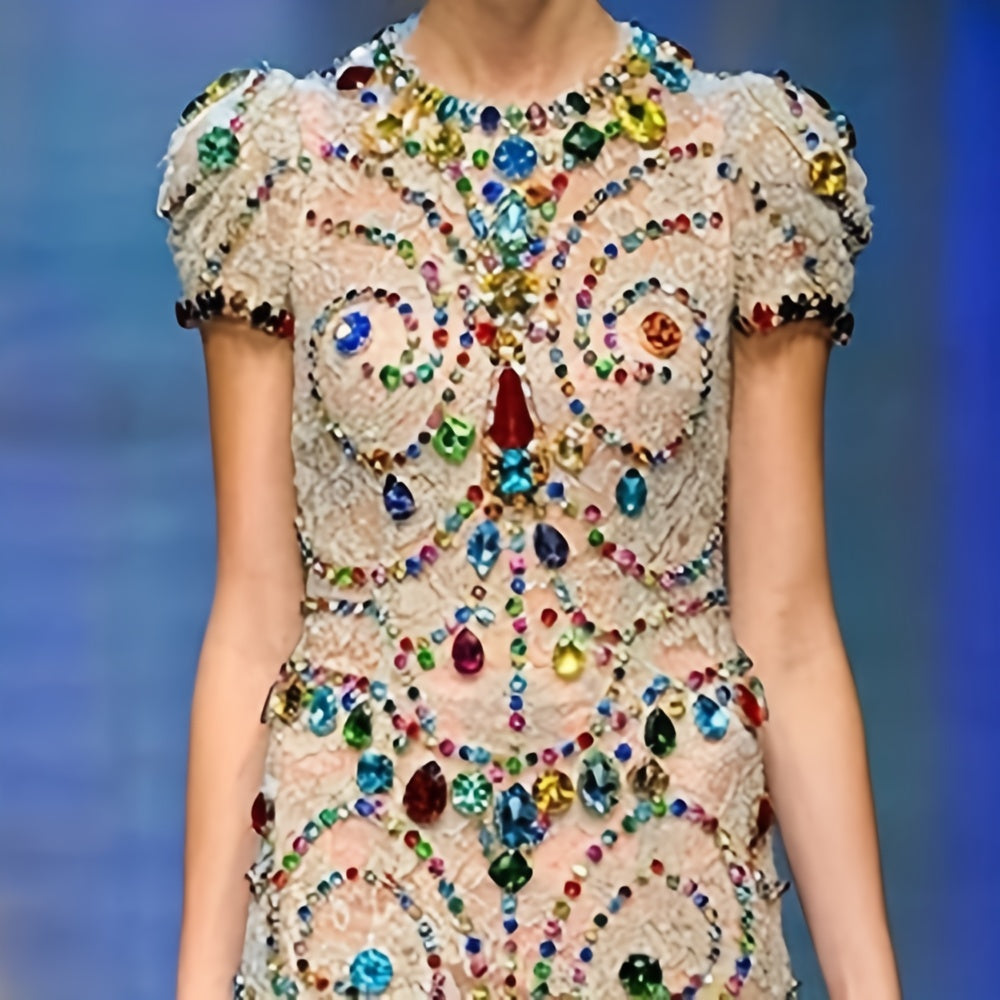 30 Pieces Tear Drop Acrylic Rhinestone Metal Embellishments for DIY Crafts Wedding Dress Accessories