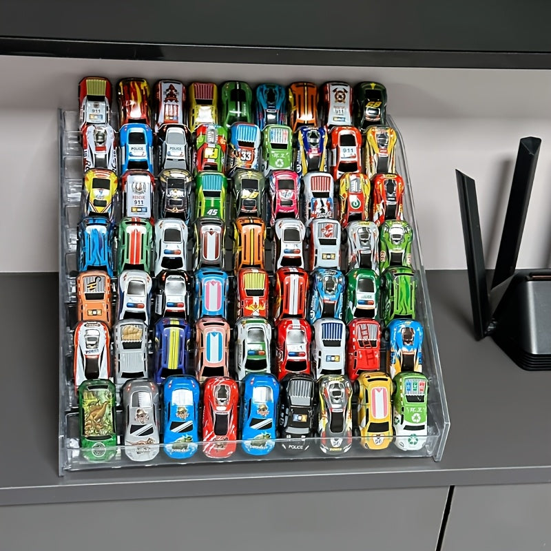 Acrylic Display Rack for Toy Cars and Jewelry Stackable Multi-Layer Organizer