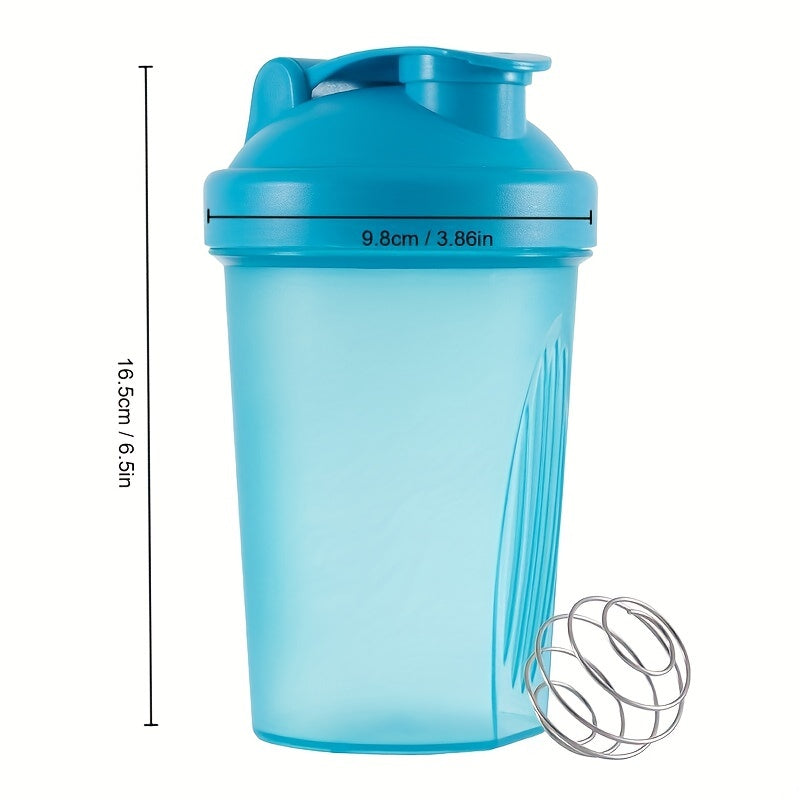Multicolored Plastic Shaker Cup 13.5oz with Stirring Ball for Fitness and Workouts