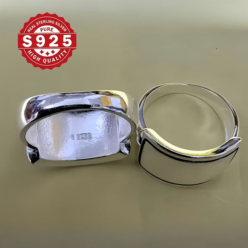 Sterling Silver Chunky Dome Ring Minimalist Tribal Style Wedding Party Jewelry