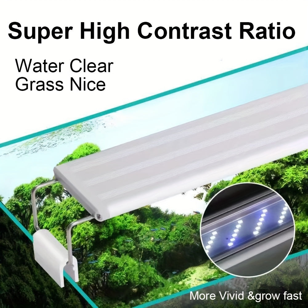 Small LED Aquarium Light Bar for Water Grass and Aquatic Plants Thin Water Tank Lighting