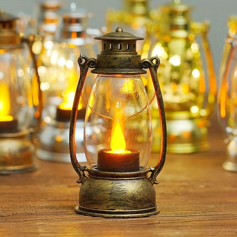 Mini Plastic Touch Switch Battery-Powered Table Lamp for Home and Office