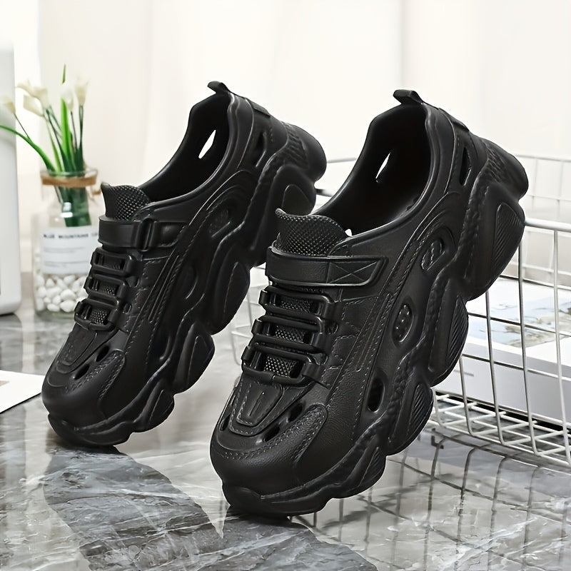 Women's Casual Breathable Canvas Hole Shoes All-Season Outdoor Walkers