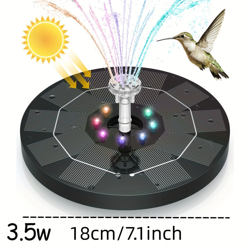 Solar-Powered Floating Bird Bath Fountain Pump for Garden Pond Pool