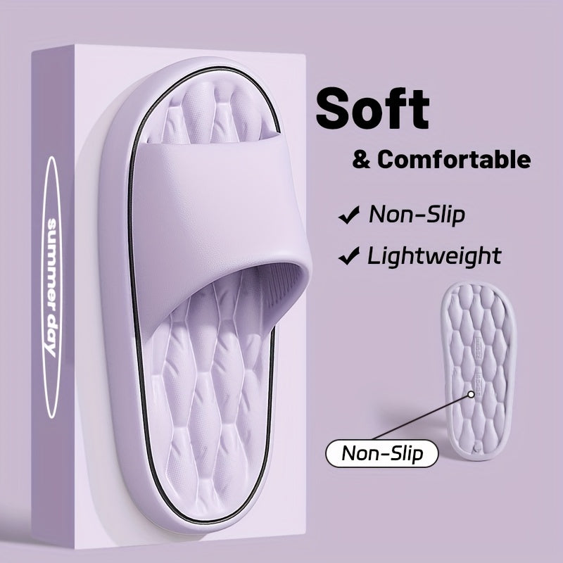 Unisex EVA Slippers with Non-Slip Thick Sole and Round Toe for Indoor Hiking and Daily Use