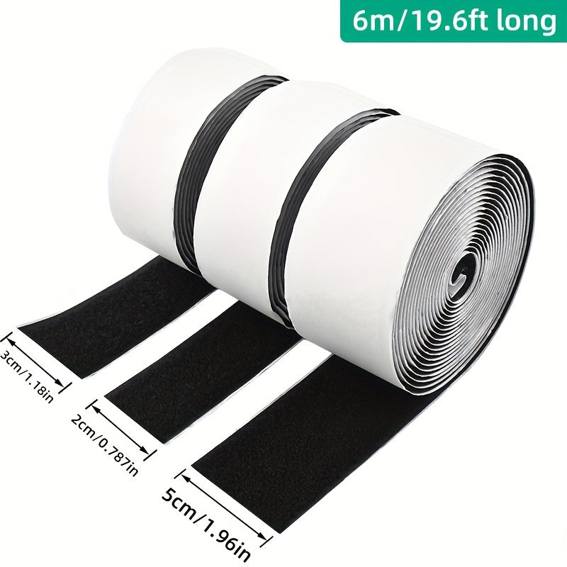 6 Meter Adhesive Magnetic Tape for Screen Windows and Doors with Hair and Thorn Sides