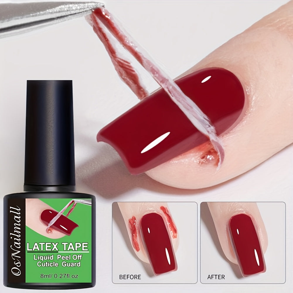 Cuidado de uñas unisex protector de cutículas exfoliante barrera color beige claro herramienta de manicura