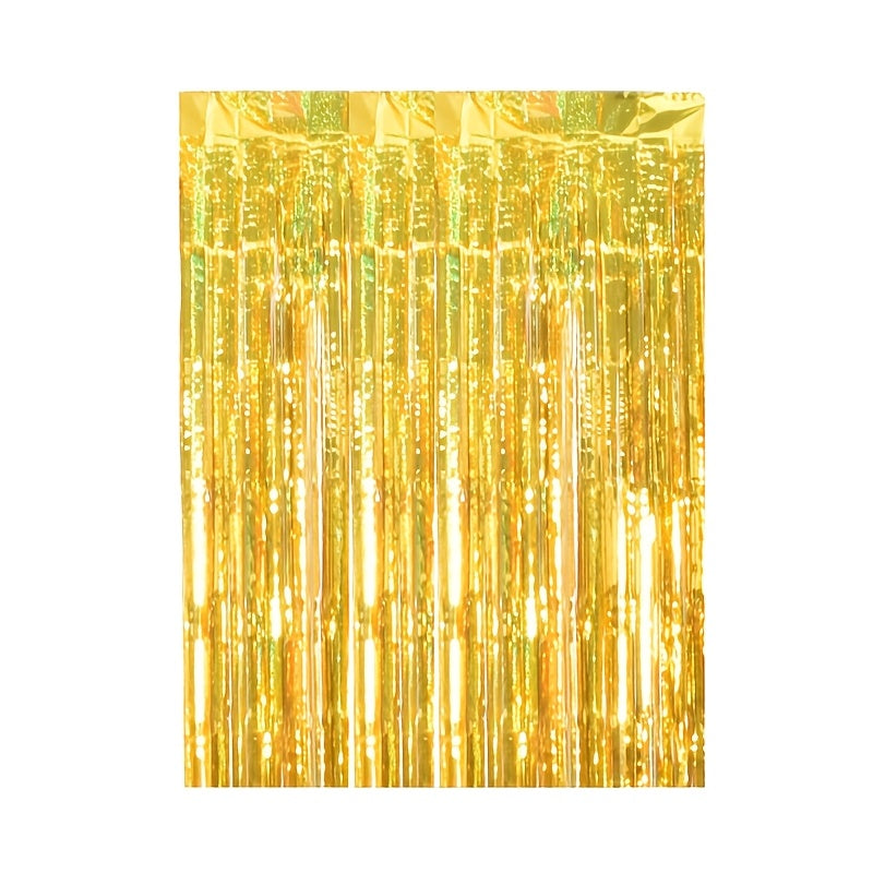 Gold Rain Ribbon 2m Decorative Ribbon for Weddings Parties Holidays and Events