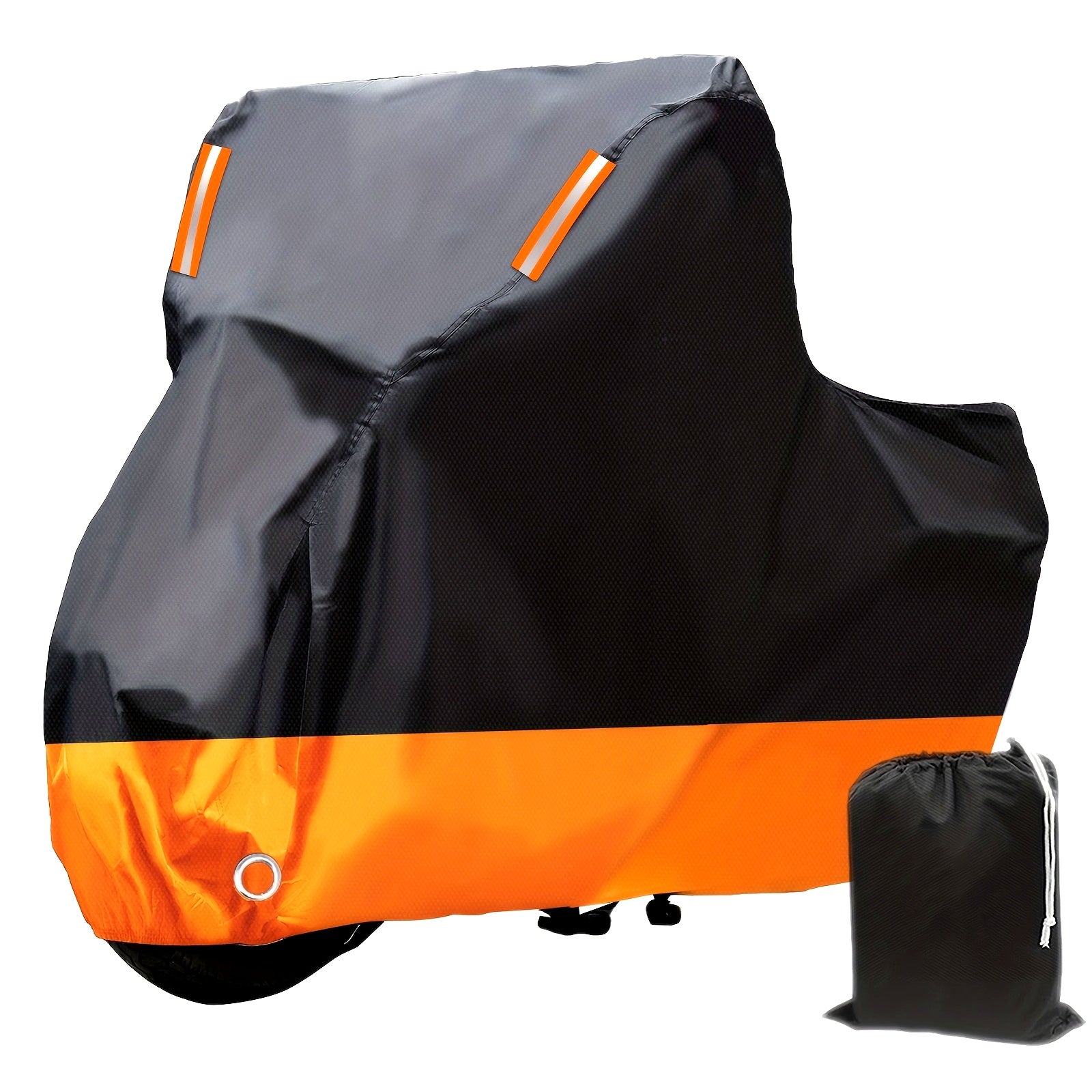 Motorcycle Cover Nylon All-Season Windproof Universal Fit with Storage Bag