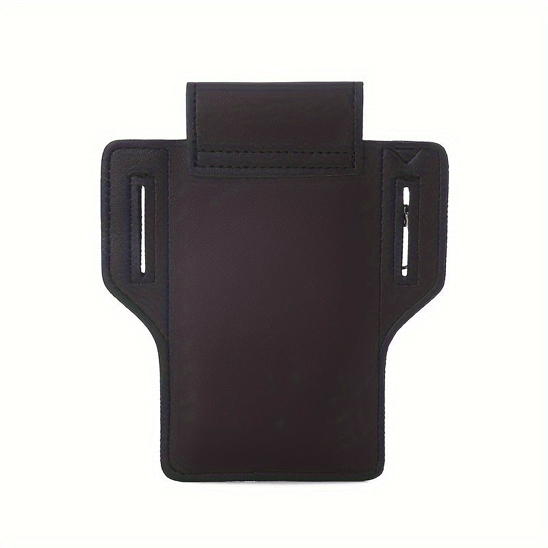 Men's Black Waterproof RFID Blocking Phone Holster with Secure Lock and Hook