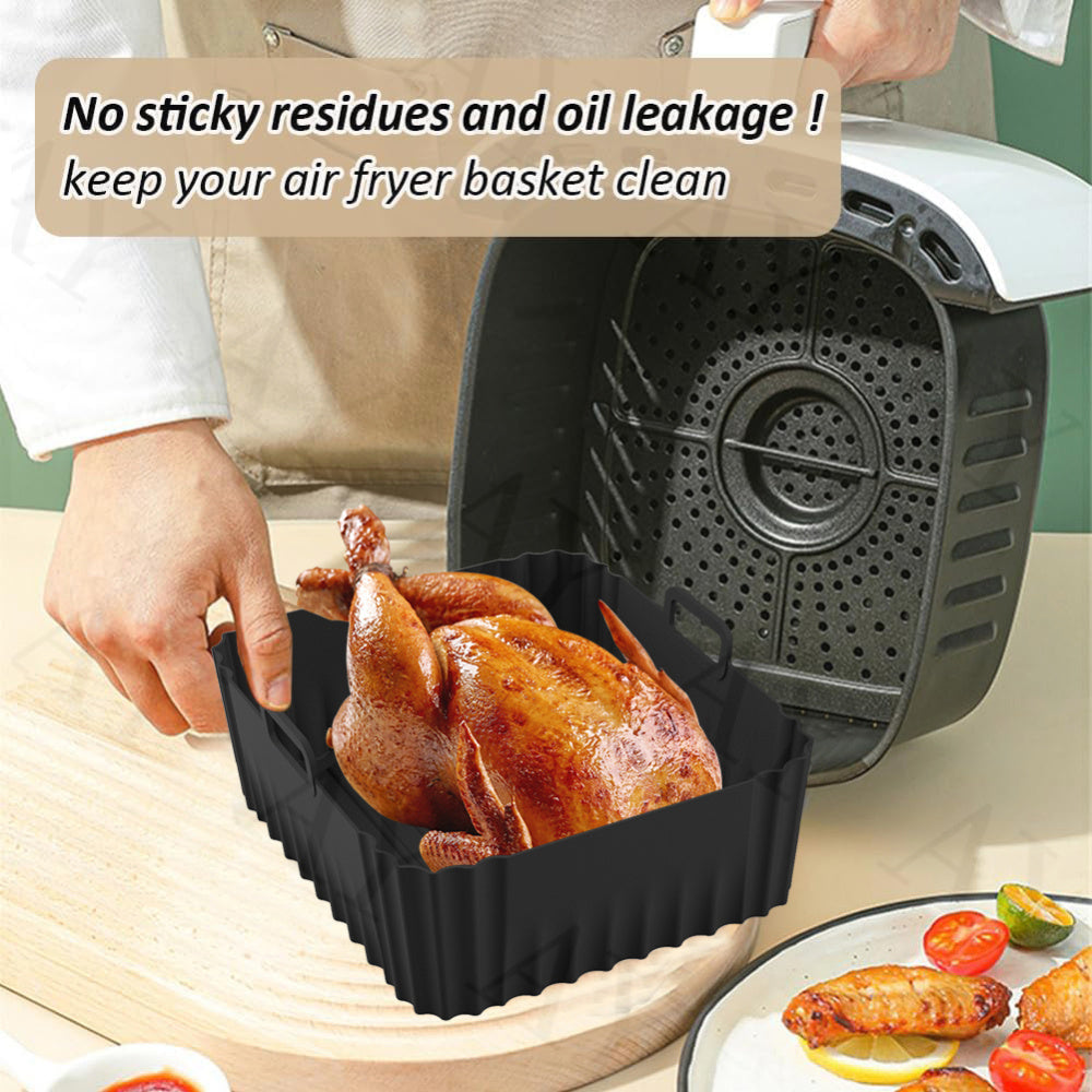 Havo fritözlari uchun silikondan tayyorlangan qoplama, yopishmaydigan, qayta ishlatiladigan, tanlangan modellarga mos keladi