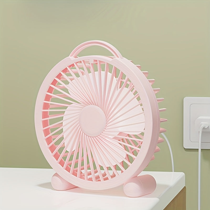 USB ish stoli ventilyatori Ultra-quiet, kompakt havo oqimi, sozlanadigan tezlik bilan ofis, yotoqxona, uy uchun