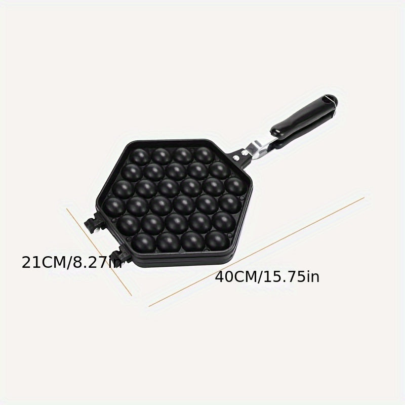 Non-Stick Aluminum Egg Waffle Pan for Breakfast and Kitchen Creations
