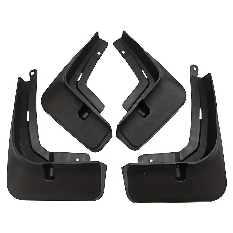 4pcs Car Mud Flaps Splash Guards Black Durable PP Front Rear Set
