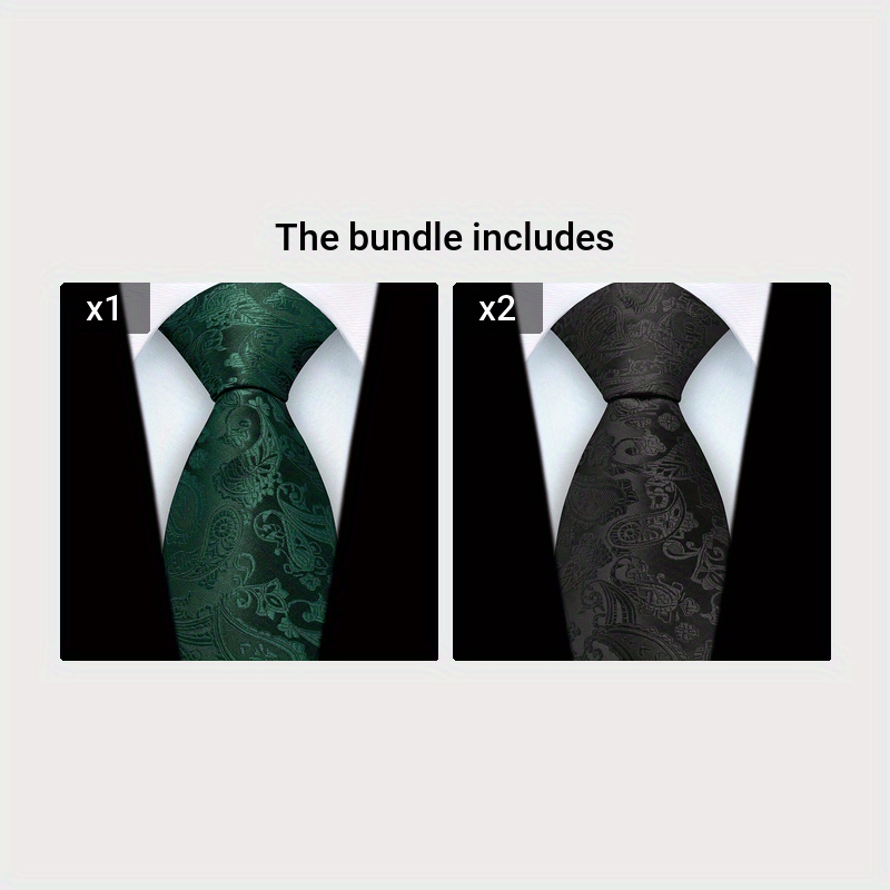 Мужской пейсли галстук из полиэстера сатин шириной 8 см для свадеб, вечеринок и деловых встреч