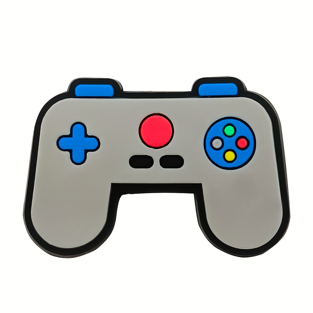 Unisex PVC Gaming Shoe Charms - Pixel Art Controller Decorations