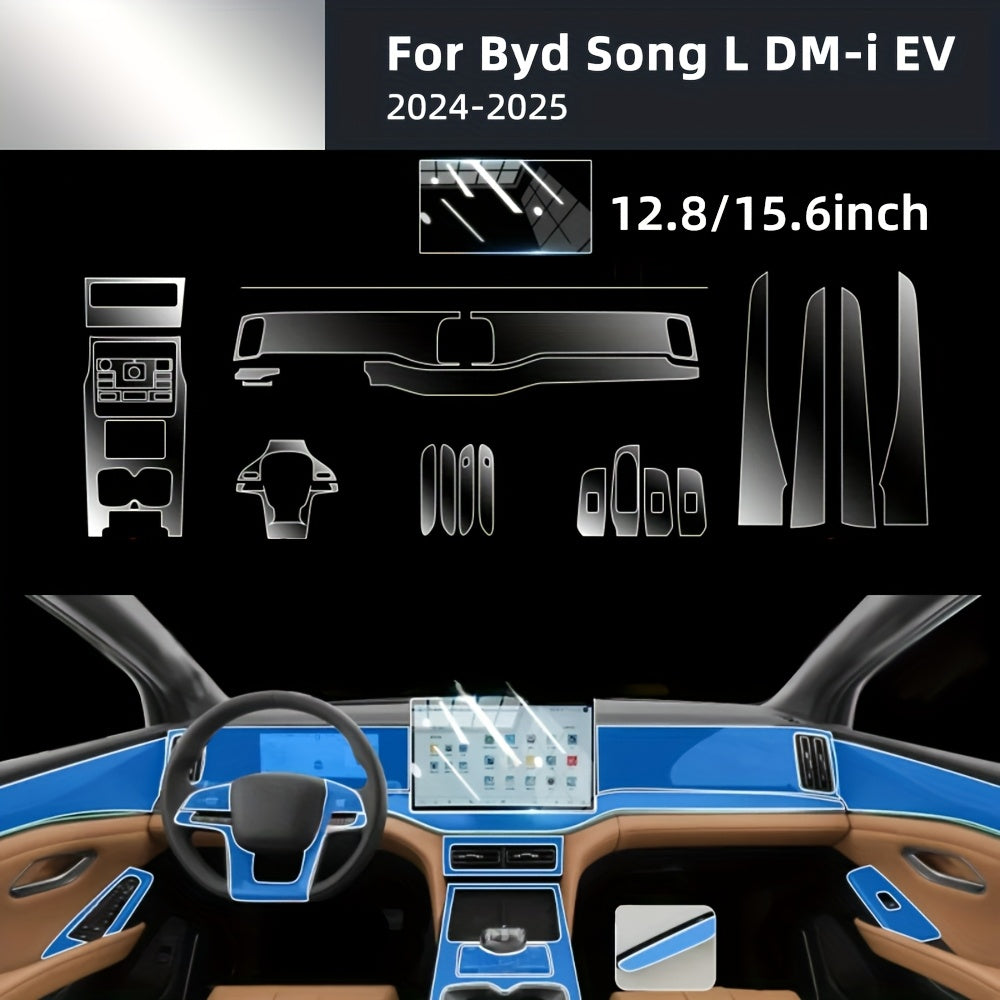 Car Screen Protector Kit for 2024-2025 BYD Song L EV TPU Scratch-Resistant Waterproof