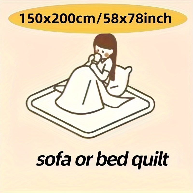 Double-Sided Fleece Blanket Solid Color 3D Butterfly Design for Bed Sofa Travel