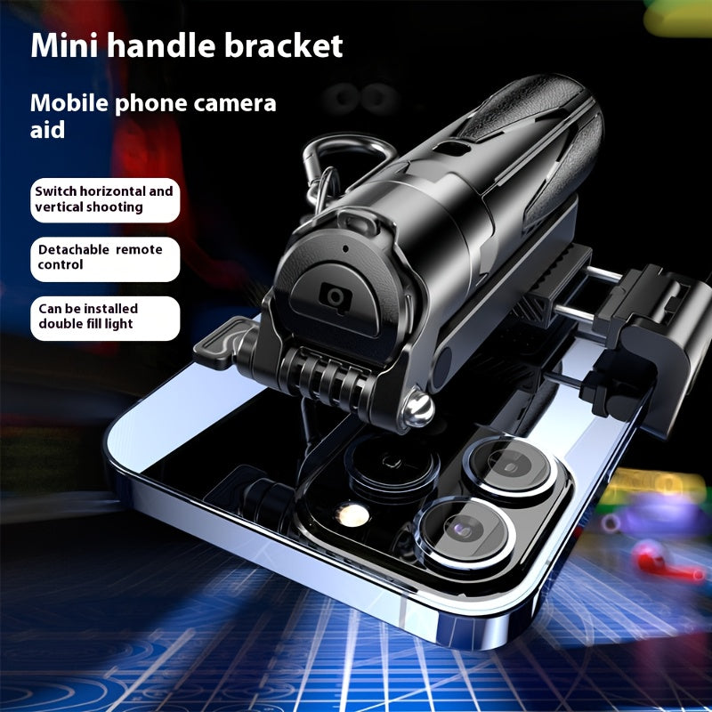 Wireless Selfie Stick with Handle Assistant Titanium Alloy Extendable Phone Holder for Vlogging and Photography