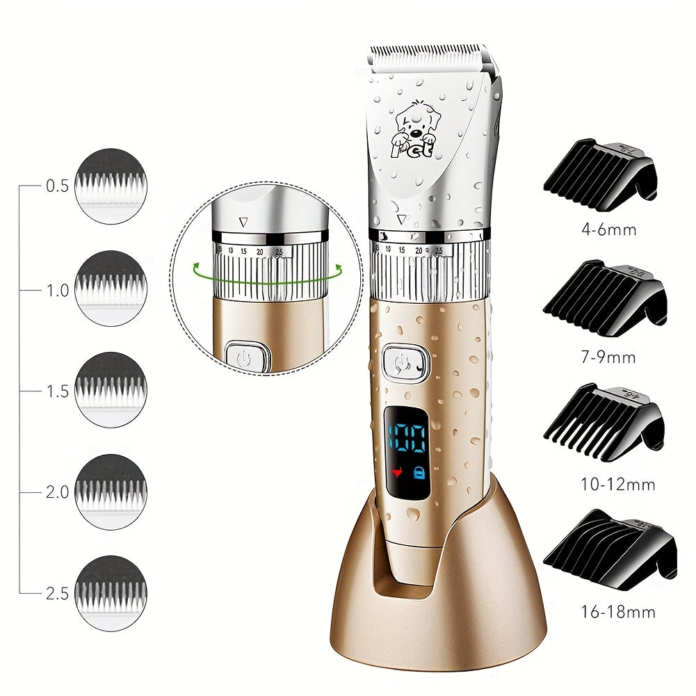 Беспроводной триммер для волос Pro USB с керамическим лезвием, аккумуляторный, для мужчин