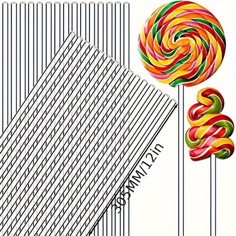 Acrylic Lollipop Sticks Set of 50 for Cake Pops Candy and Desserts