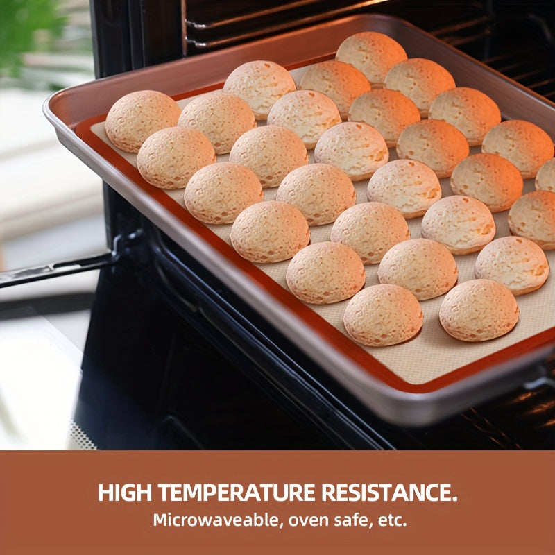 Silicone Baking Mat for Macarons Non-Stick Reusable Heat Resistant 41.91x29.46 cm