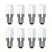8-Pack 2W E12 LED Bulbs for Microwave Oven Refrigerator Appliance Lighting Compact Durable PE Material