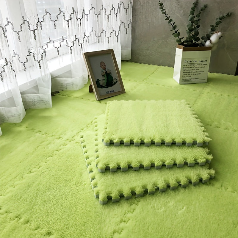 Interlocking Foam Floor Mat Set 5-30 Pieces Anti-Slip Plush Carpet Seat Rug