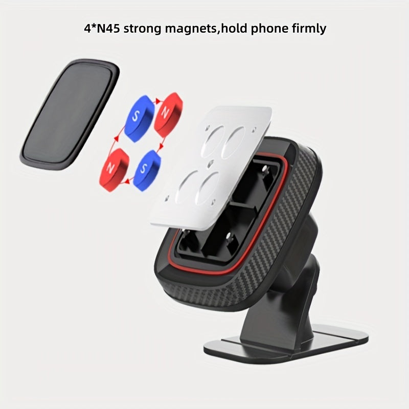 Soporte universal para coche con imán y plegable con rotación de 360°