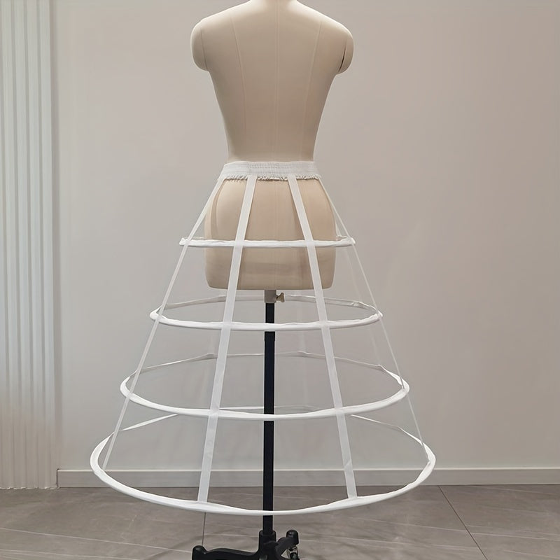 Petticoat Bustle Set with 4 Hoops for Wedding Dress Bridal Gown Accessories