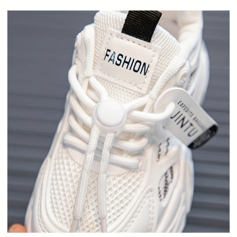 Yigitlar uchun engil tarmoq sport poyabzali, rezina oyoq kiyim va bog'lamli pastki yuqori uchun kuz yoz