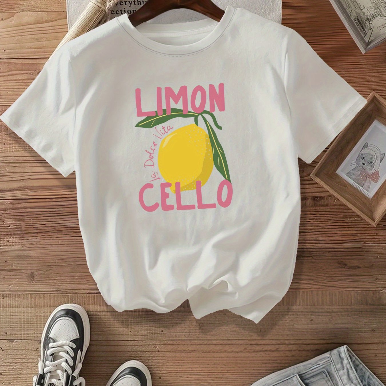 Women's Plus Size Light Blue Casual Short Sleeve T-Shirt Breathable Graphic Top