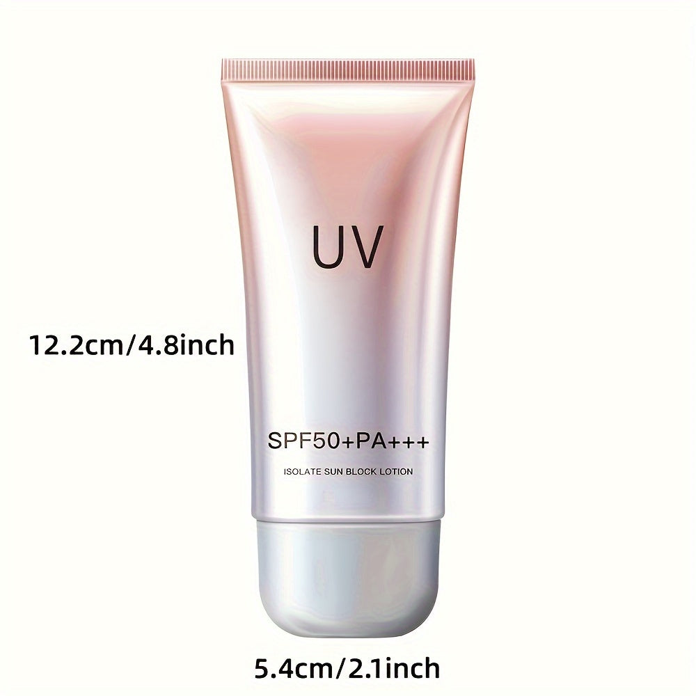 Unisex Sunscreen Cream 60ml SPF50+ PA+++ Moisturizing Non-Greasy UV Protection