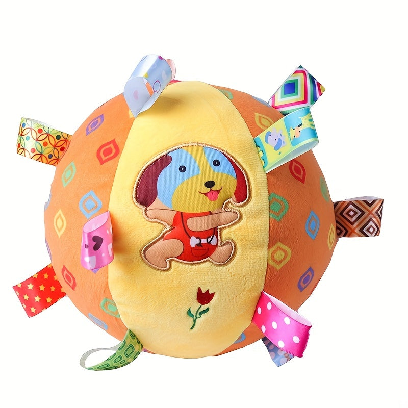 Dog Toy Interactive Plush Ball for Dogs Rattle Soothe Baby Hand Grab 1pc