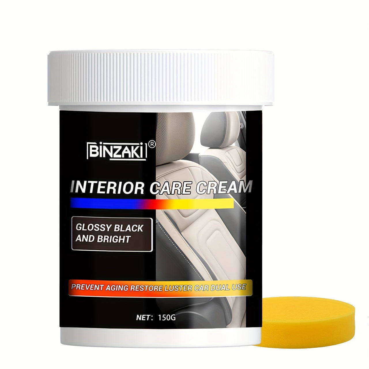 Crema de renovación interior para coche 100ml para tablero de plástico, asiento, brillo de neumáticos