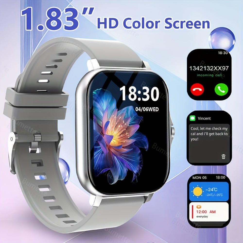 Wireless Smartwatch for Men Women with Sports Modes Call Reminders Message Notifications
