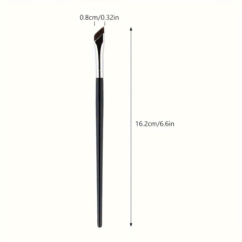 Women Fine Angled Eyeliner Eyebrow Brush Nylon Bristles Precise Makeup