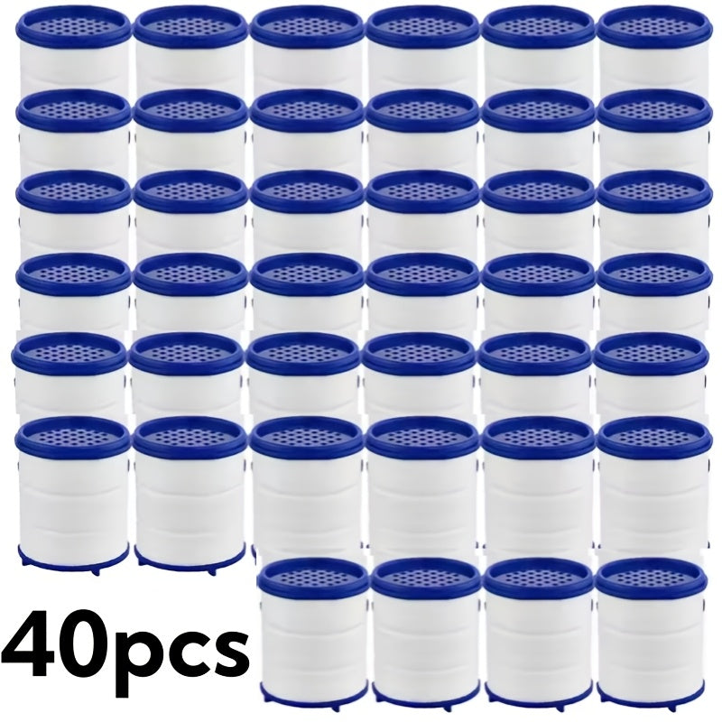 10/20/30/40 Pcs Faucet Filter Elements for Kitchen Bathroom Shower Water Filtration