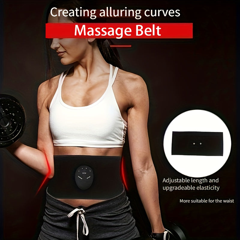 3D massaj rulolari bilan qora belbog‘, qorin bo‘shligini tonizlash va bo‘shash uchun