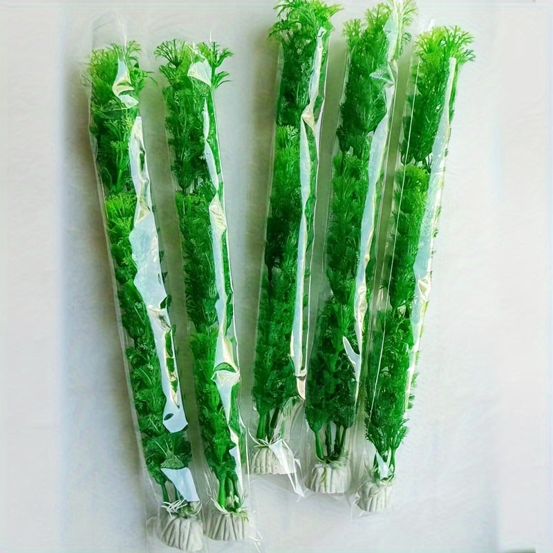 Artificial Aquarium Plants PVC Fake Fish Tank Landscaping Green Underwater Decor