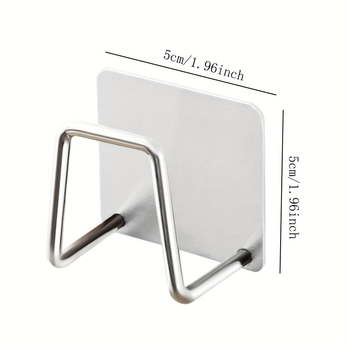 Stainless Steel Sponge and Scrubber Holder with Draining Hooks for Kitchen Bathroom