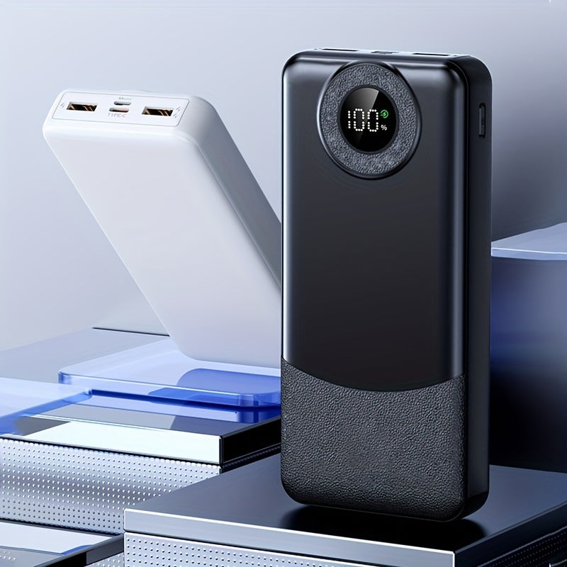 20000mAh Quvvat Banki Tez zaryadlash LED displey Ikki kirish chiqish portativ favqulodda zaryadlovchi iPhone Android uchun