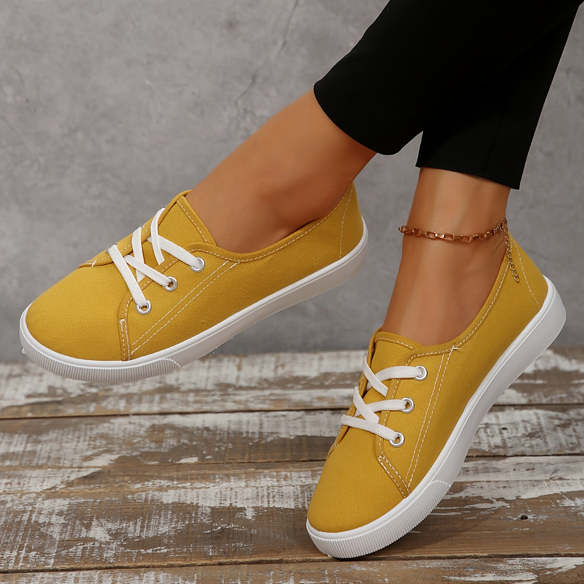 Women's Breathable Casual Sneakers with Rubber Sole, Lightweight, All-Season