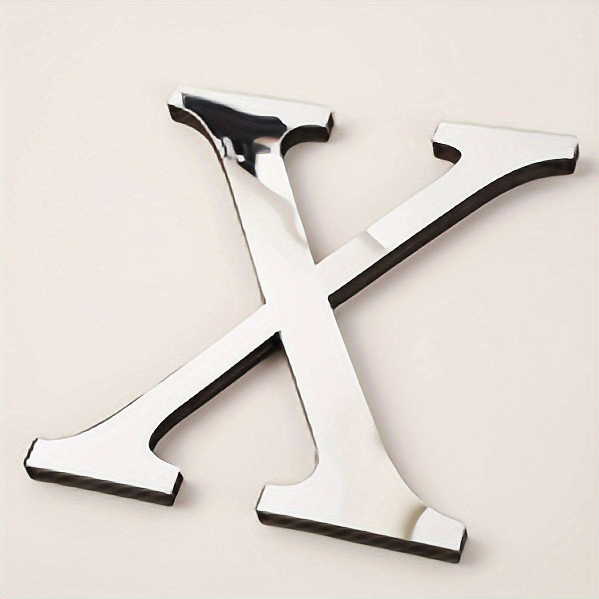 3D Acrylic Mirror Wall Decals Alphabet Stickers Gold Silver Self-Adhesive Modern Home Decor