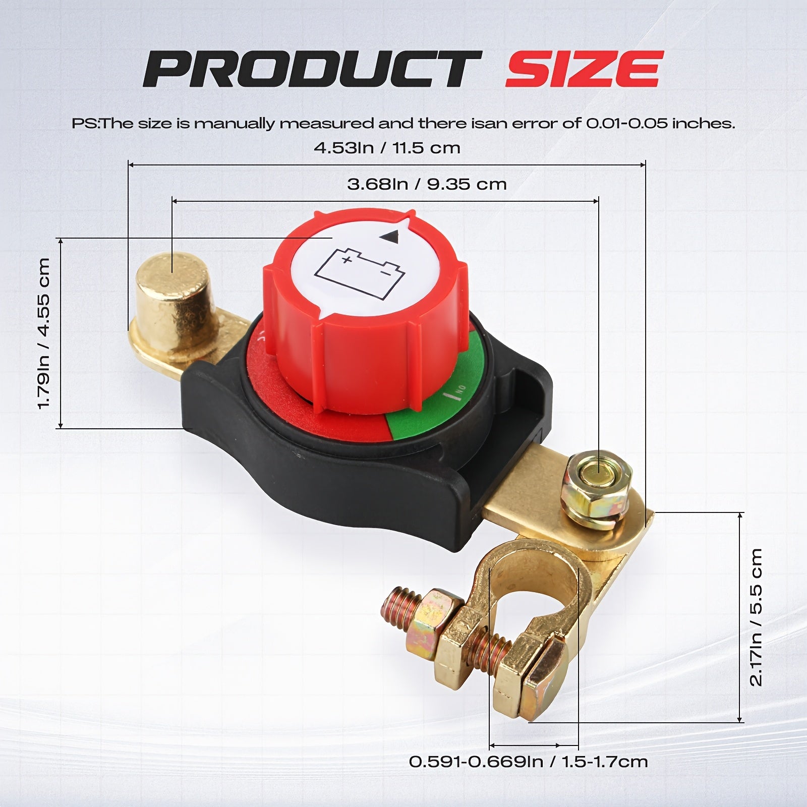 Battery Disconnect Switch 12V-48V Car Vehicle RV Boat Negative On Off Master