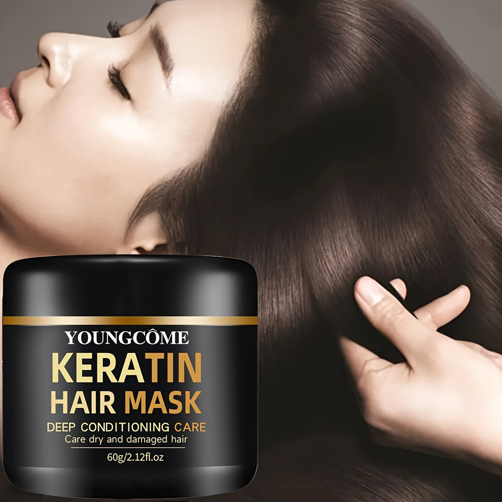 Unisex Hair Mask with Keratin for All Hair Types Moisturizing Cream