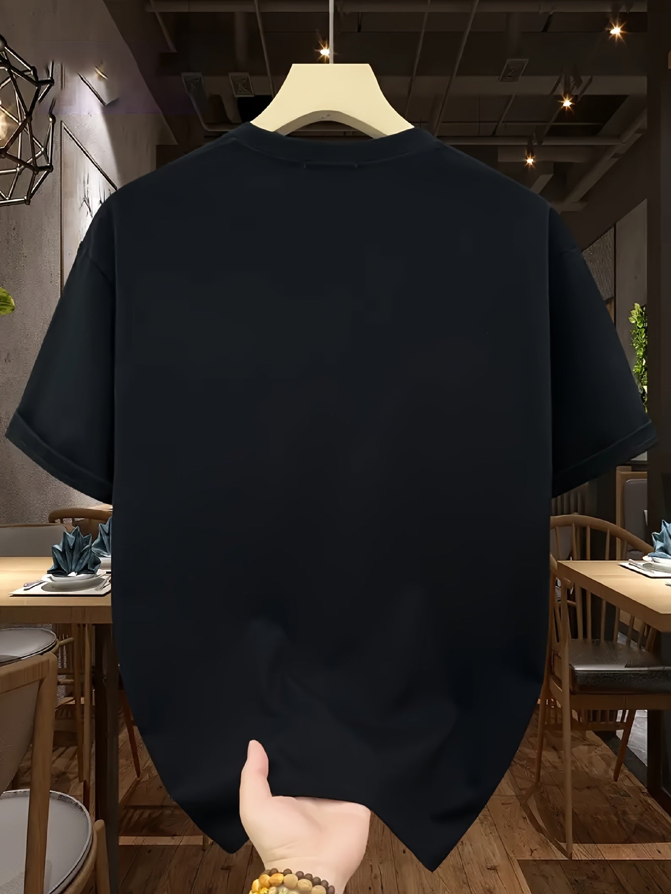 Men's Cotton Basic T-Shirt Solid Color Crew Neck Short Sleeve for Spring Summer Fall