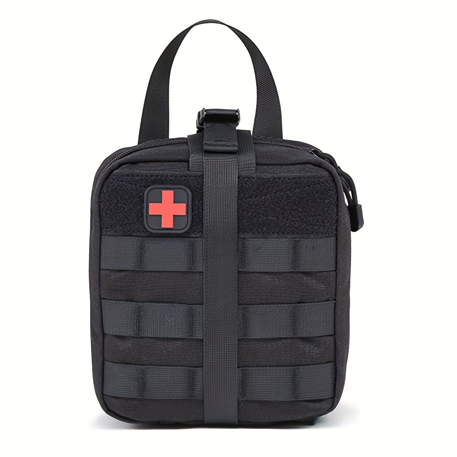 Tactical First Aid Kit with Quick-Release EMT Pouch MOLLE System Nylon Bag Green