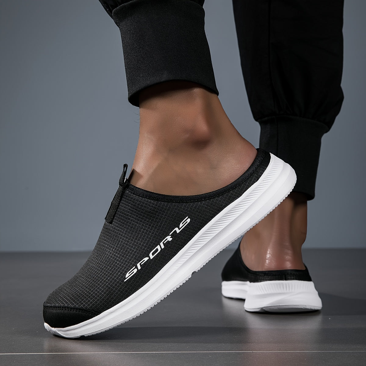 Women’s Flat Mule Sneakers Casual Slip-On Lightweight Comfortable Plus Size